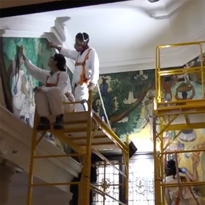 Restauran esplendor de murales mexicanos en Washington