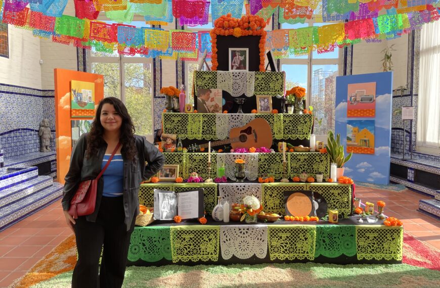 An altar to the sky, made by Mexican artist Paloma Vianey